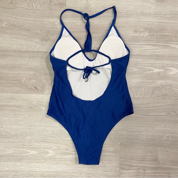 Tie Back One Piece Bathing Suit - Picture 2 of 6